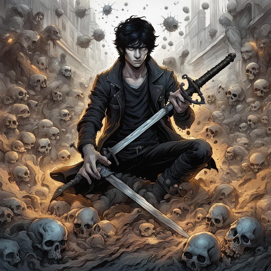 Nico di Angelo Summons Undead Army in Steampunk Style