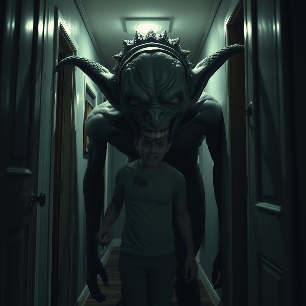 Terrifying Elf Monster Stalks Victim in Liminal Kitchen