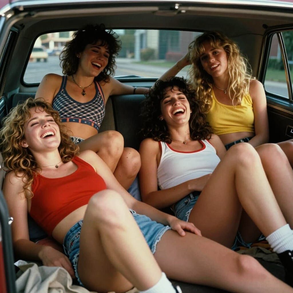 80s College Students After Crime in Gritty Film Style