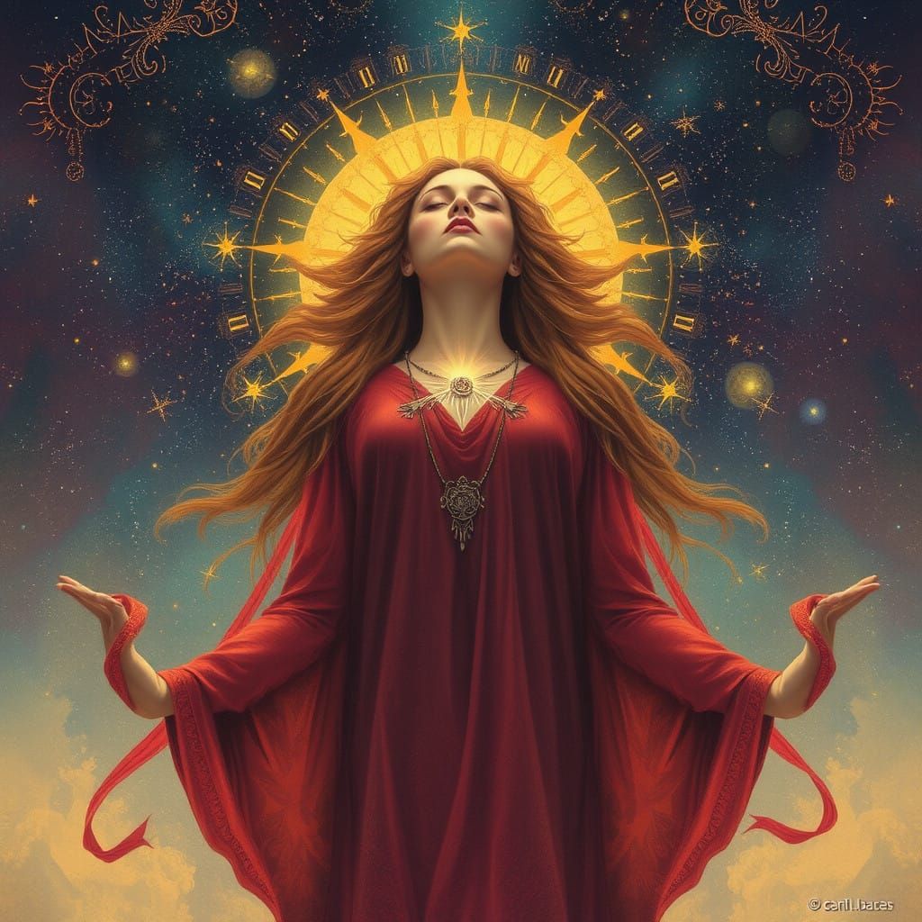 Enigmatic Astral Goddess