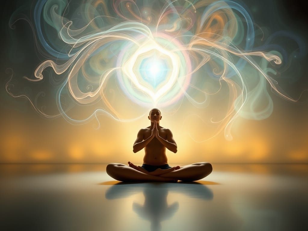 Mystical Metaphysical Light Shield in Serene Contemplation