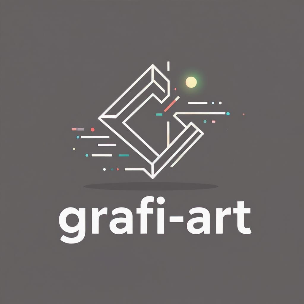 Minimalist Abstract Logo for Grafi-Art in Modern Style