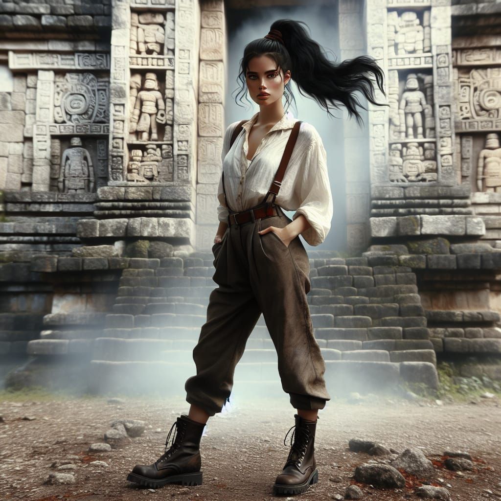 Mayan Goddess Reincarnate in 1970s Fashion