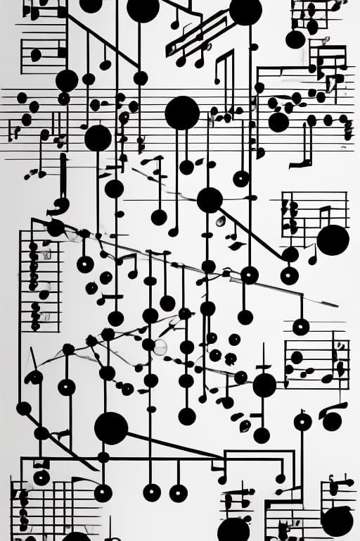 Abstract Graphic Music Notation in Kinetic Pointillism