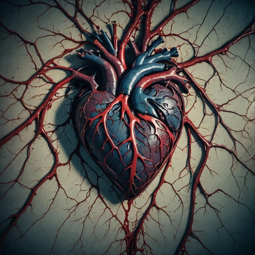 Dramatic Colorful Heart Cinematic Film Still