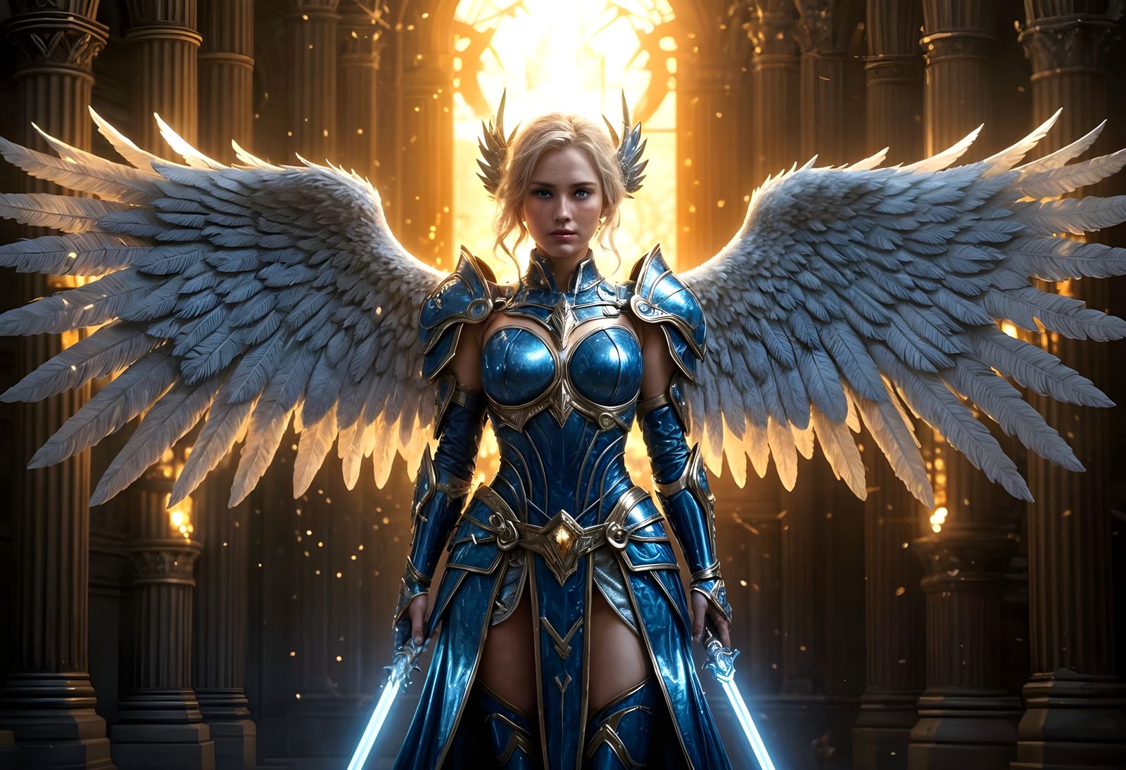 Seraphim Warrior Angel with Divine Tech Armor