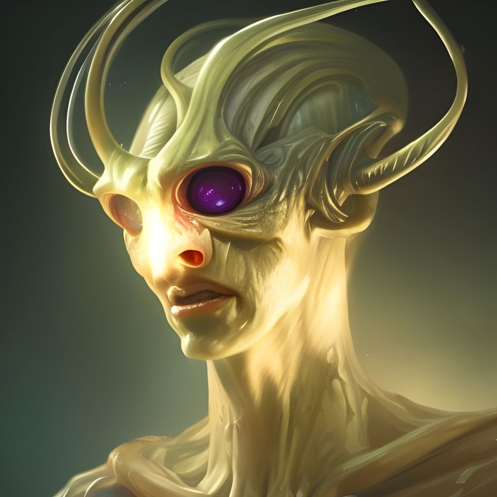 Eldritch Alien Mind Control Portrait in Unreal Engine 5