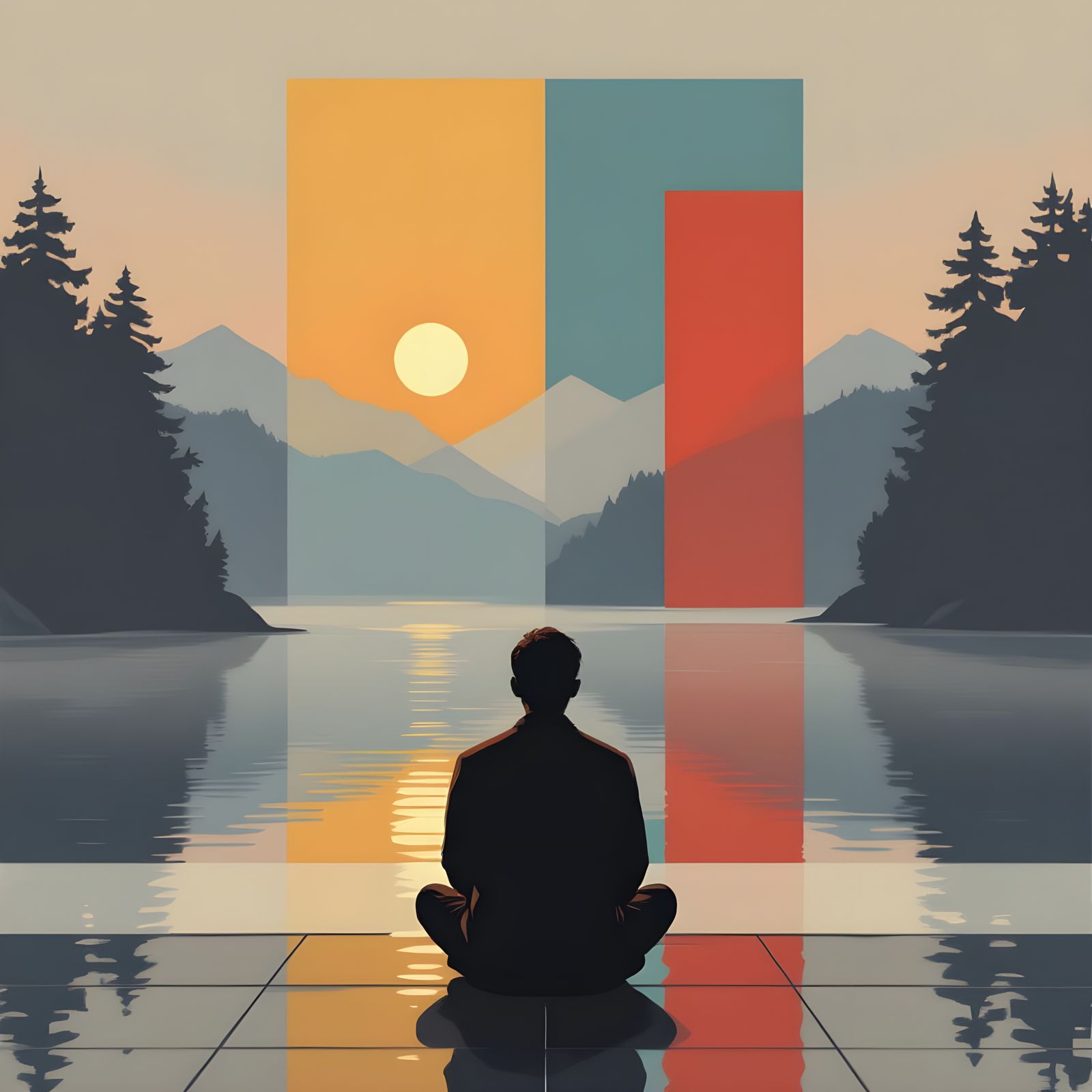 Abstract Solitude: A Minimalist Composition