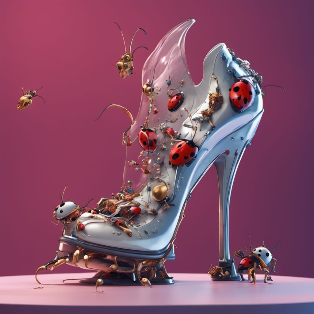 A Wacky platform stiletto shoe.