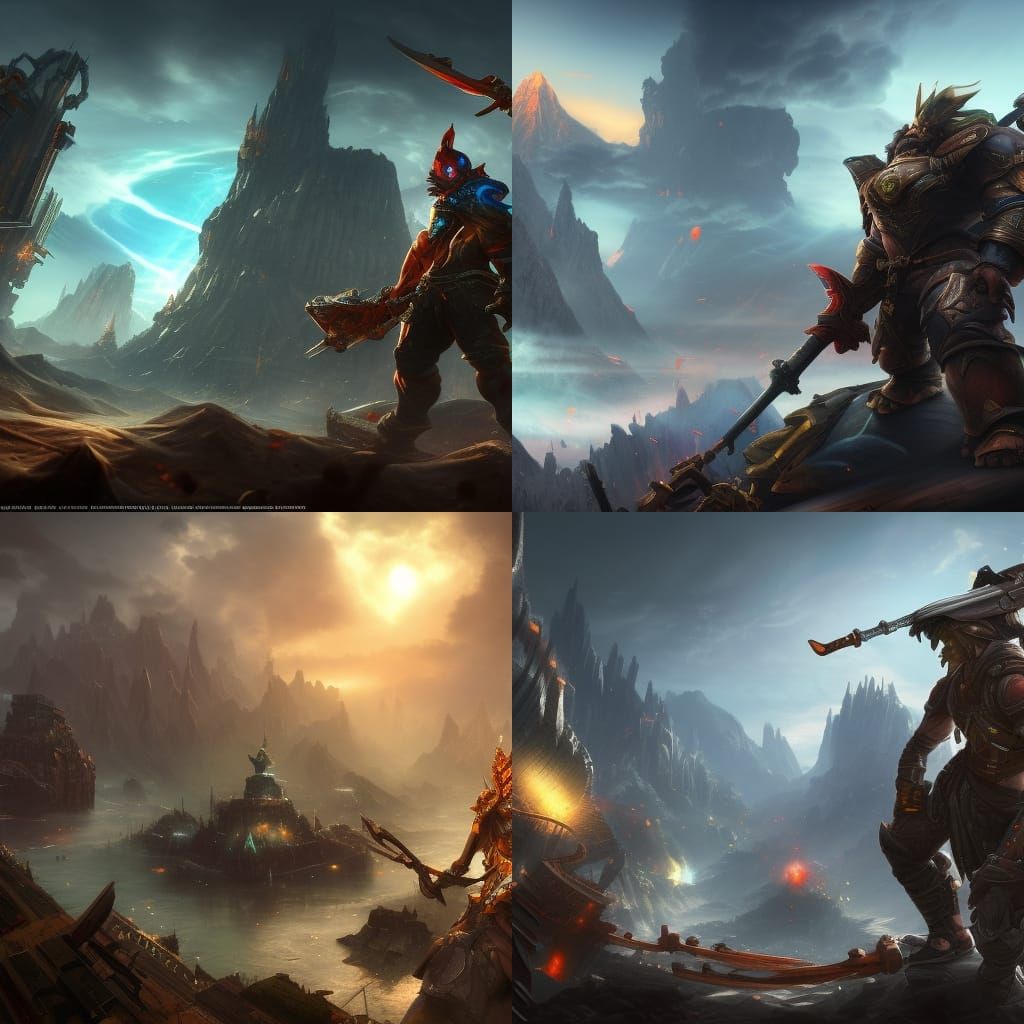 Action-Packed Gaming Artwork in Unreal Engine 5