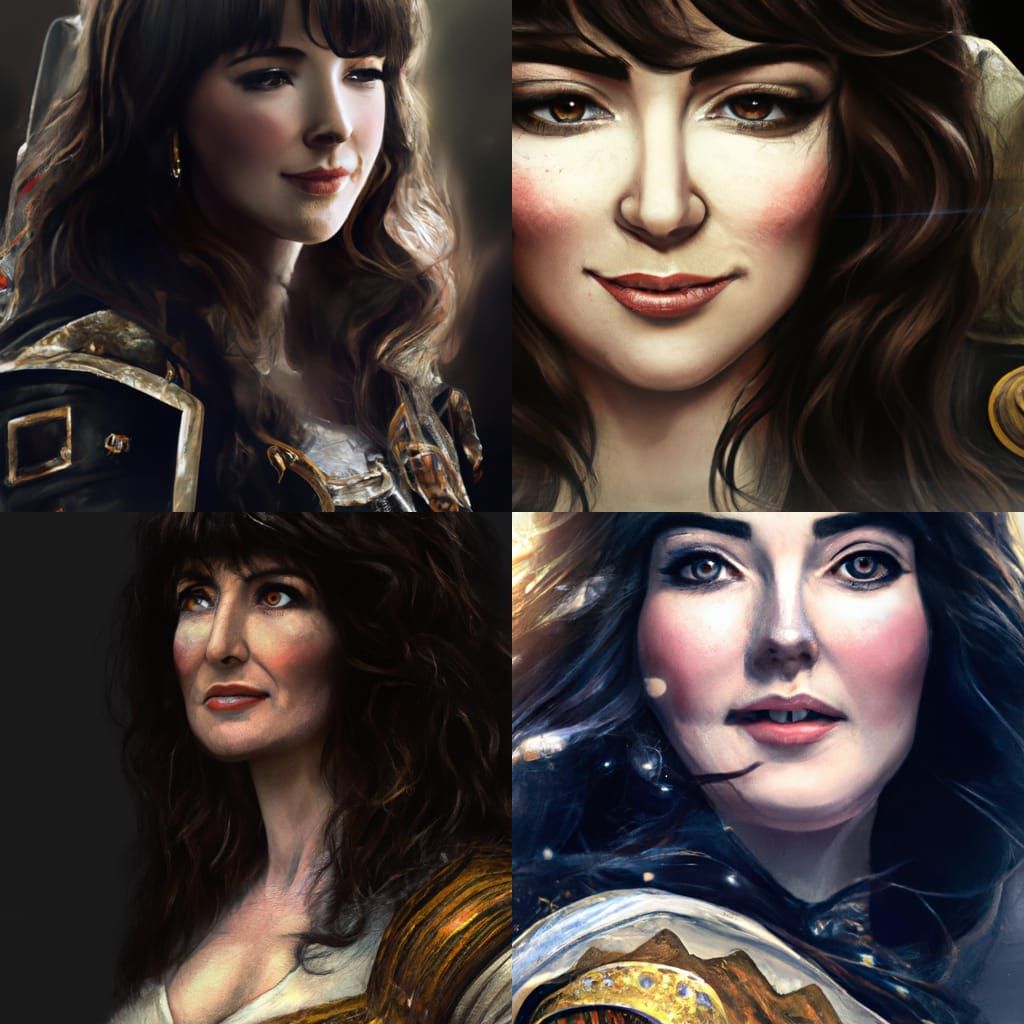 Kate Bush as Glamour Bard and Fighter: Portrait