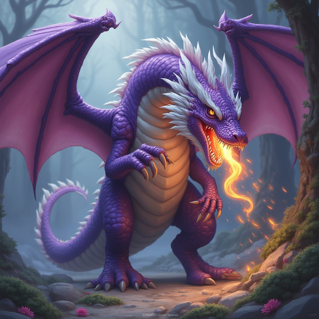 Majestic Dragon in Vibrant Colors