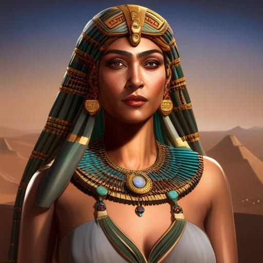 Cleopatra, Queen of the Nile in Art Nouveau Style