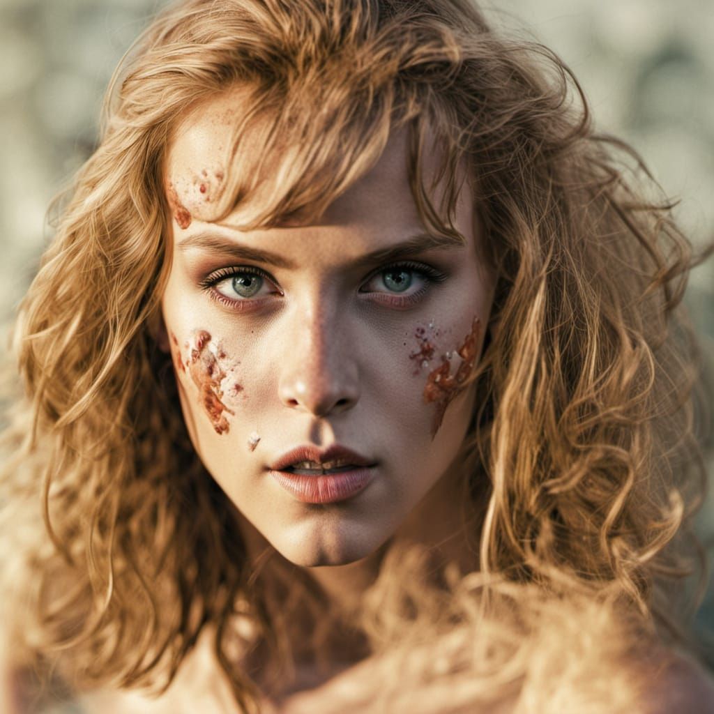 A Figure of Unwavering Strength in a Futuristic Landscape