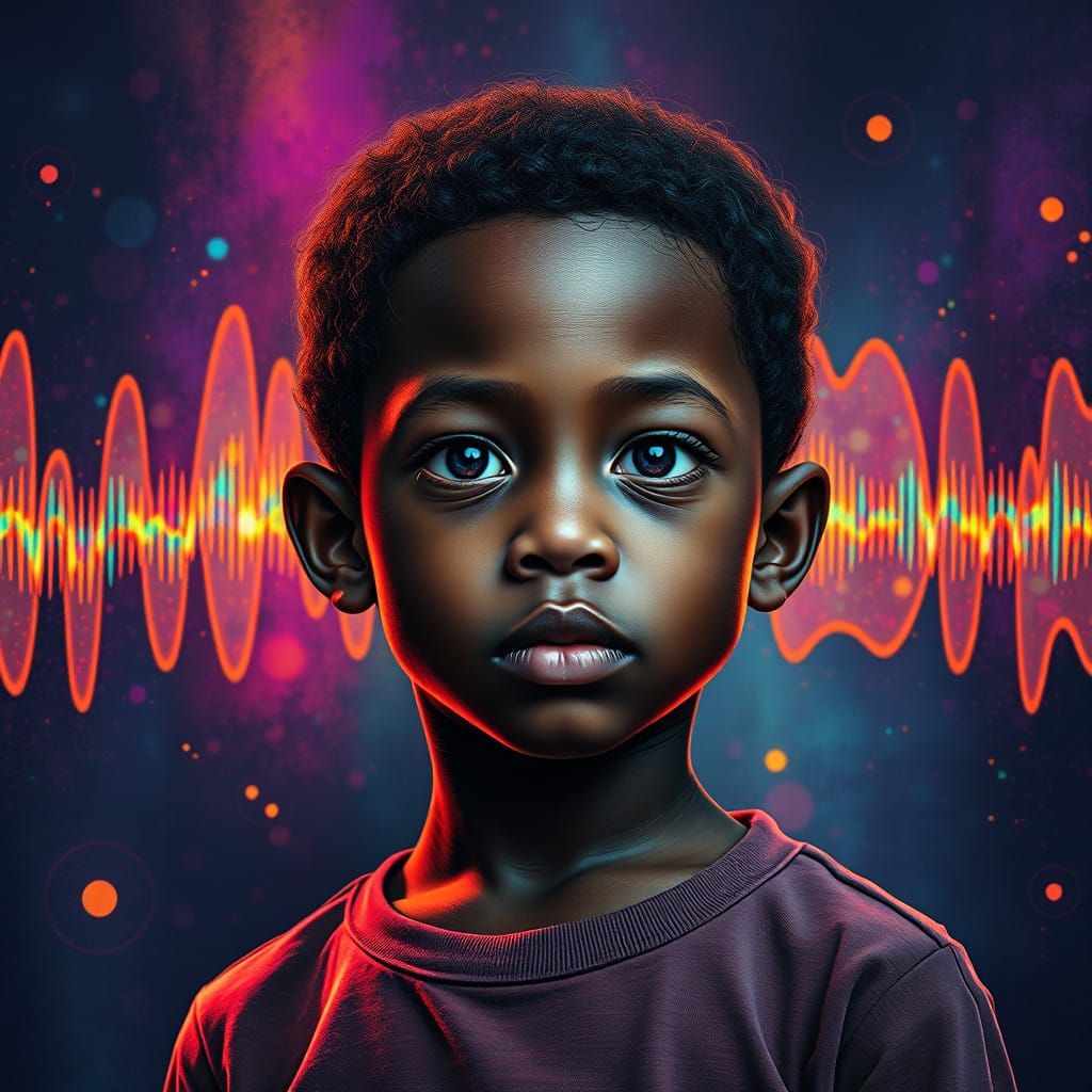 A Young Voice Rises Above the Noise in Vibrant Sound Waves
