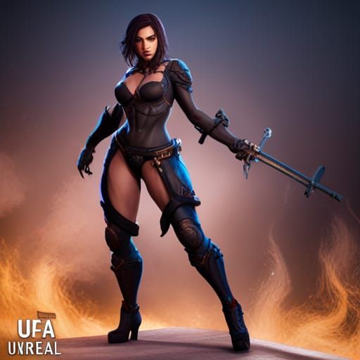 Fantasy Assassin in Detailed Matte Painting