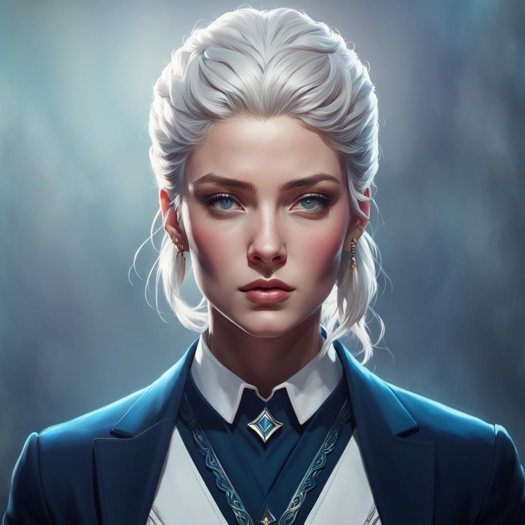 Nordic Leader Portrait by Greg Rutkowski and Artgerm