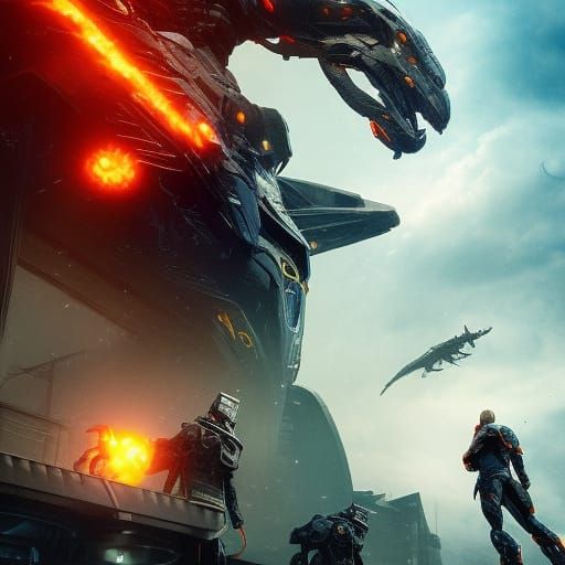 Pacific Rim Robot Battle in Unreal Engine 5