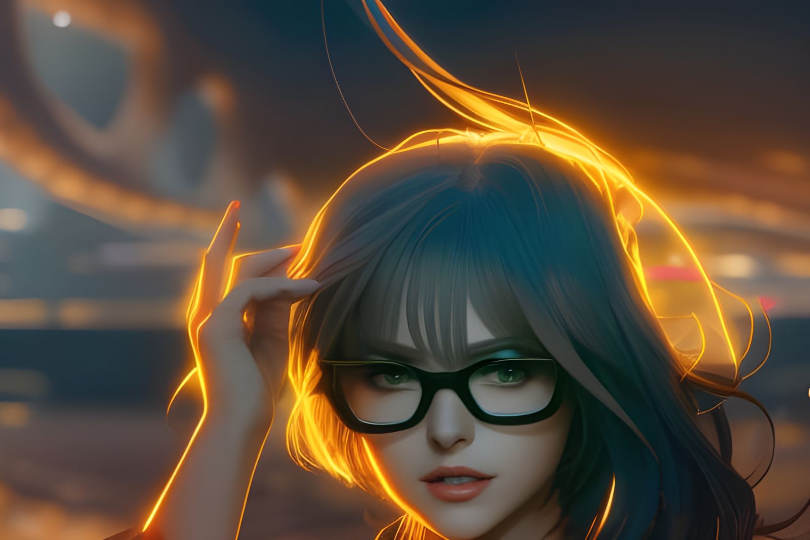 Detailed Portrait of a Girl in Hyperrealistic Digital Art