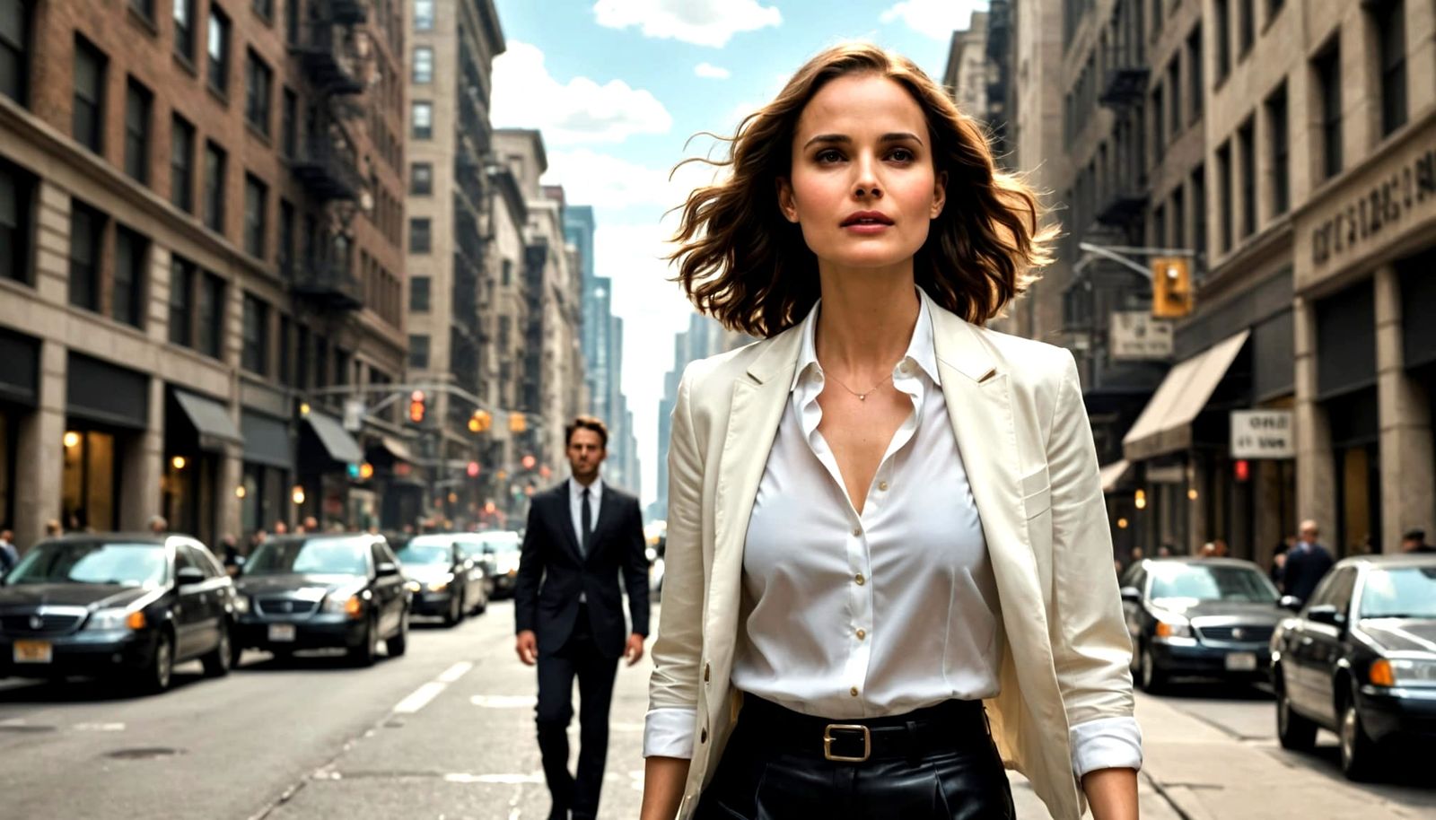 Natalie Portman Inspires Lois Lane in Metropolis Cityscape