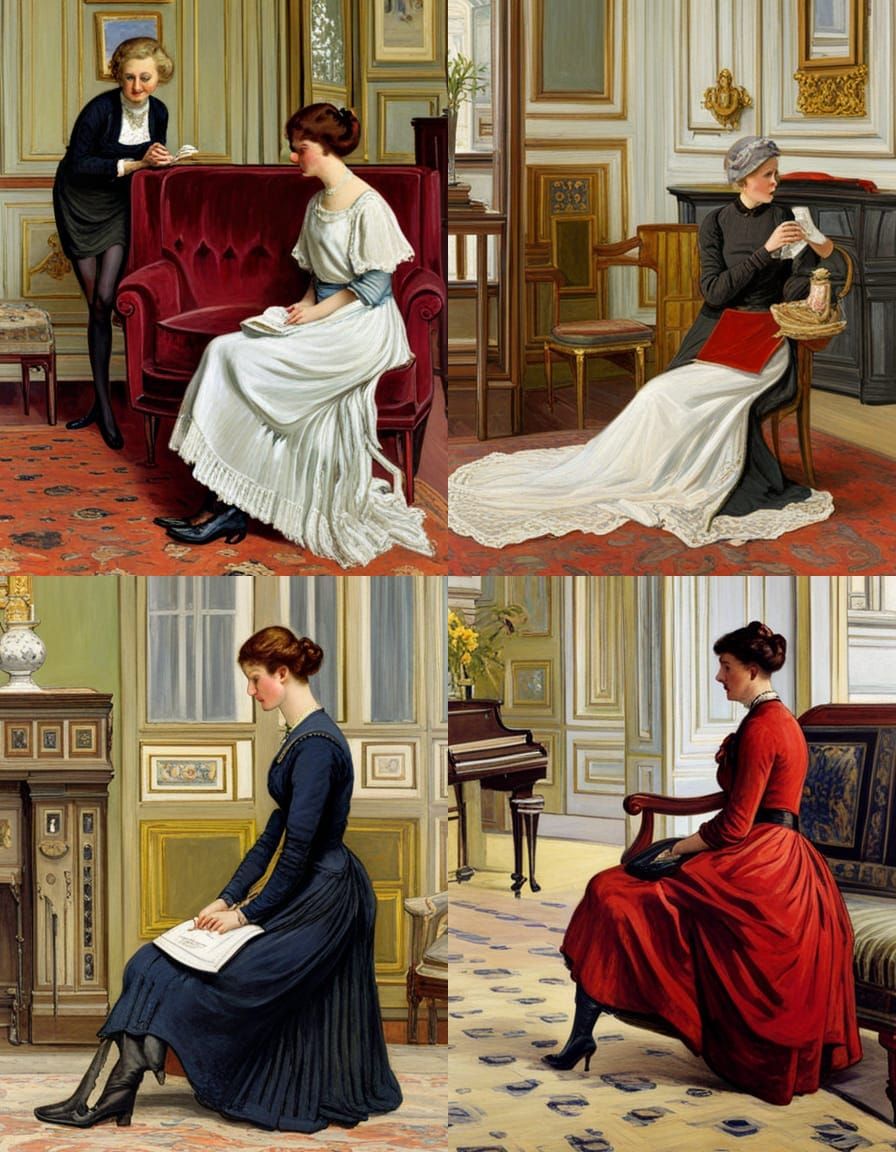 Impressionistic Street Scene Inspired by Fischer