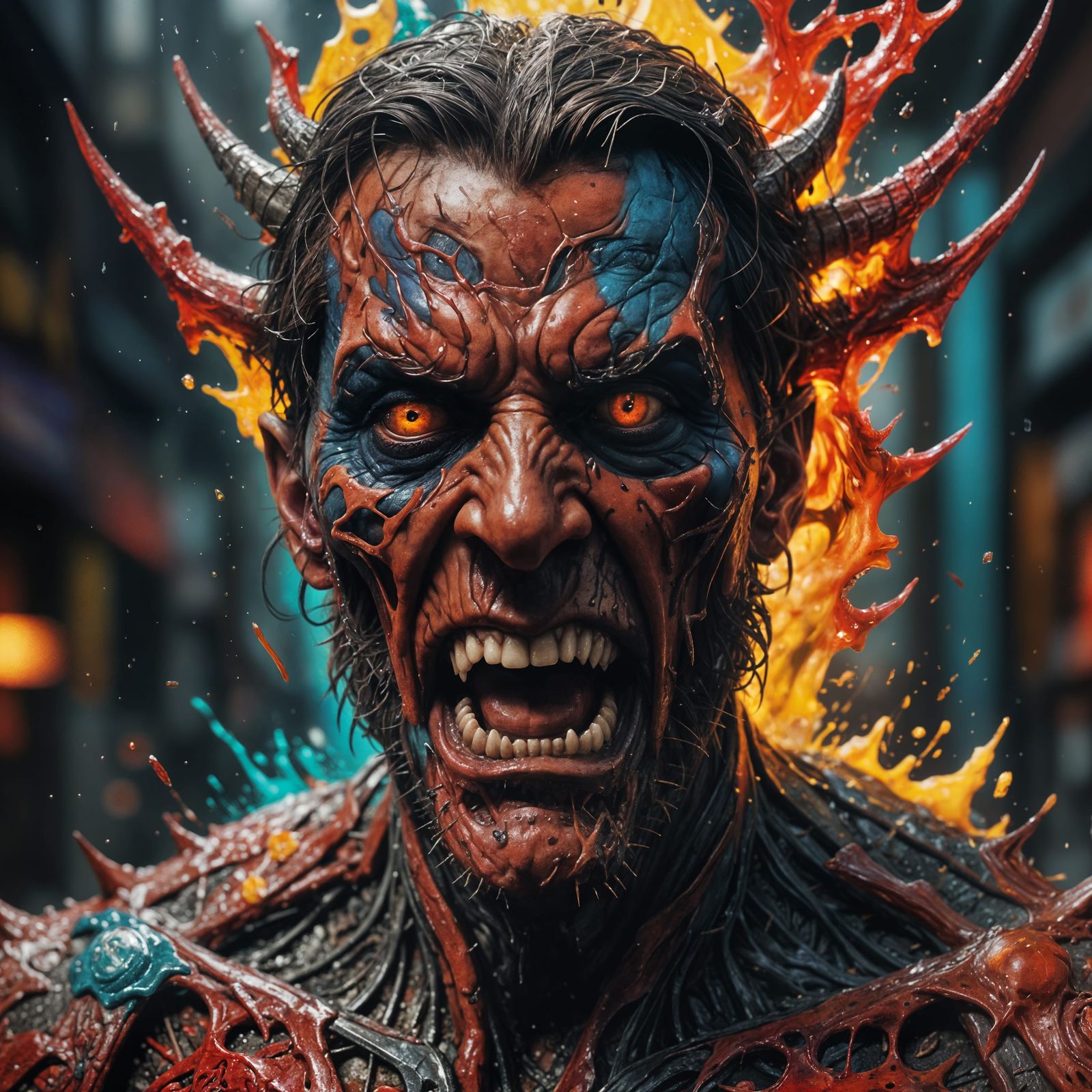 Hyperrealistic Diabolical Horror Concept Art