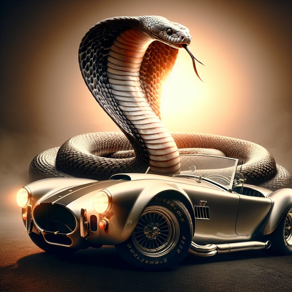 Serpent and Shelby Cobra in Vintage Grandeur