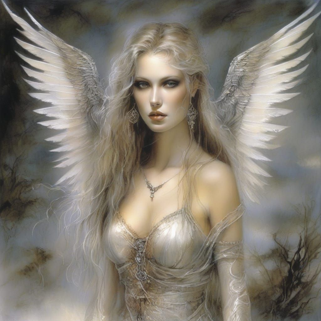 Enchanting Vampire Maiden in Whimsical Watercolor