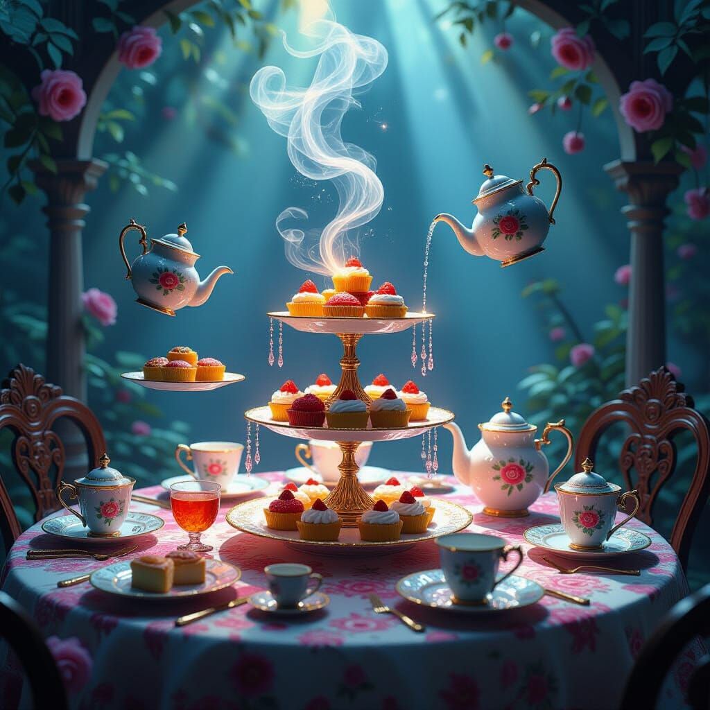 Magical Levitating Feasts and Luminous Desserts