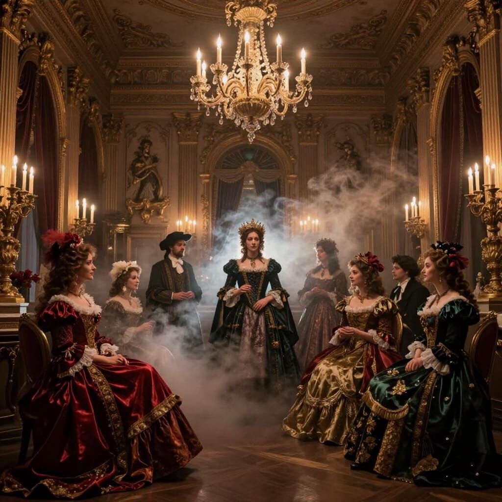 Baroque Victorian Celebration Ball in Dramatic Candlelight