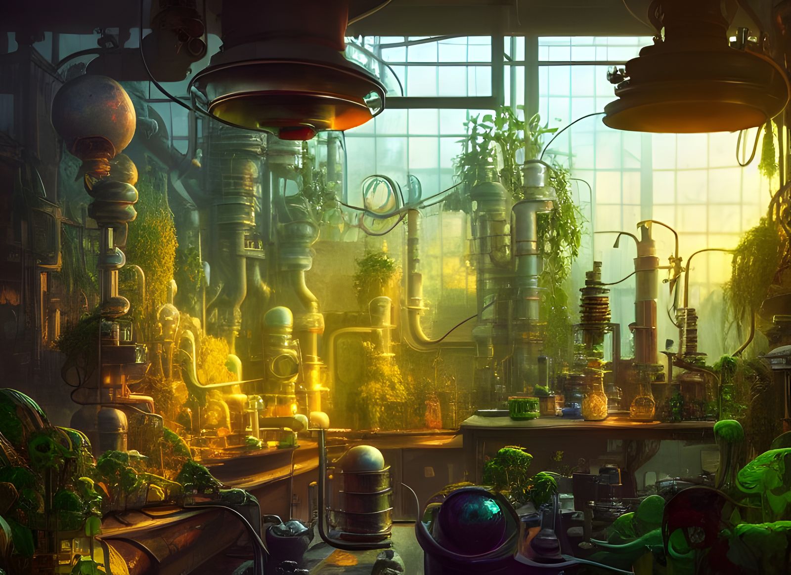 Mad scientist laboratory ...