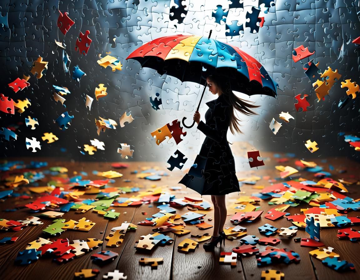 Surreal Jigsaw Puzzle Transformation in Hyperrealism