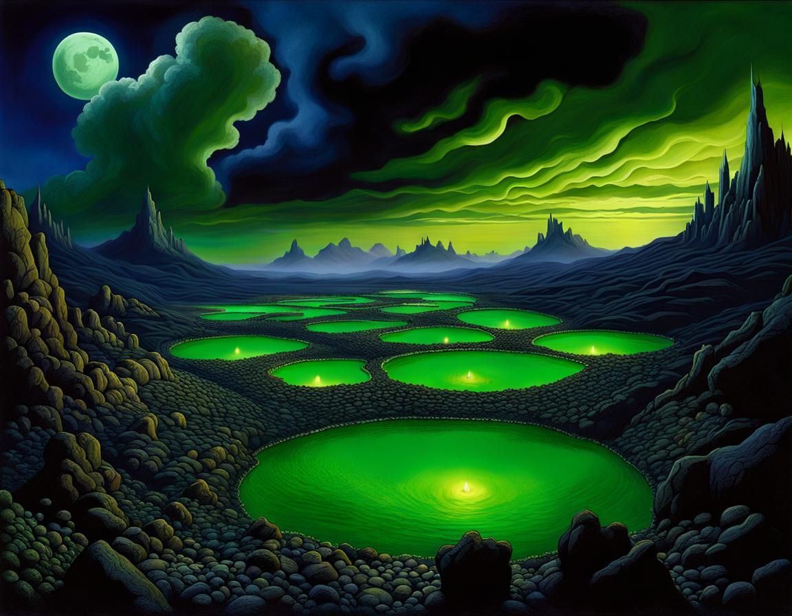 Grimdark Wasteland with Acid Pools