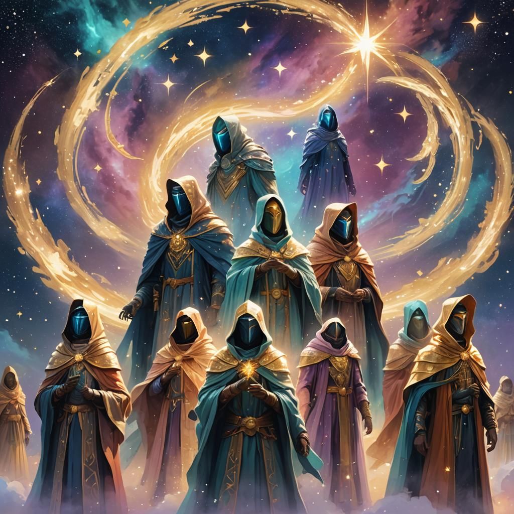 Guardians of Thirteen Stars: High Fantasy Digital Painting