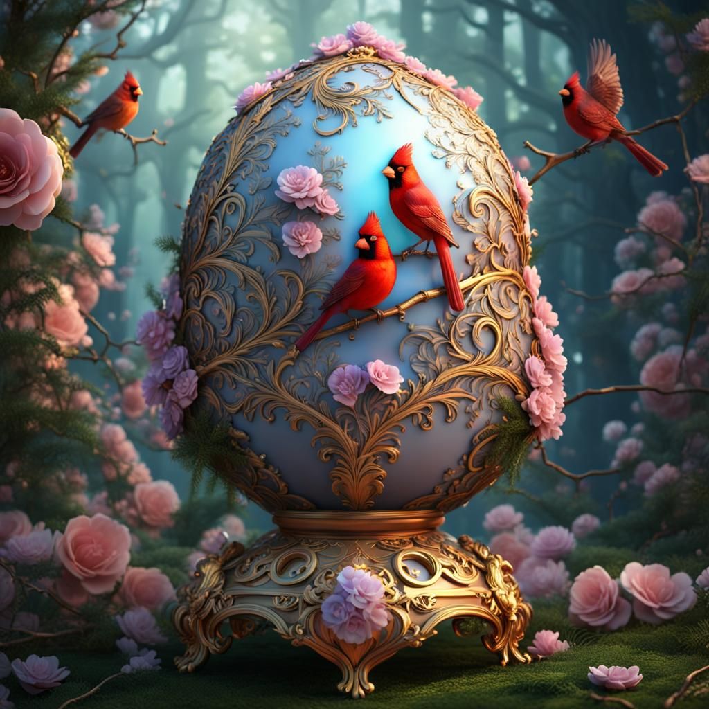 Faberge Egg Cardinals