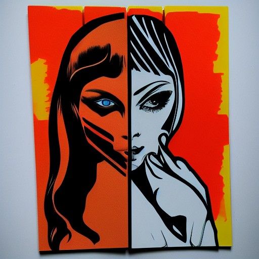 Dystopian Woman with Intricate Details and Shading