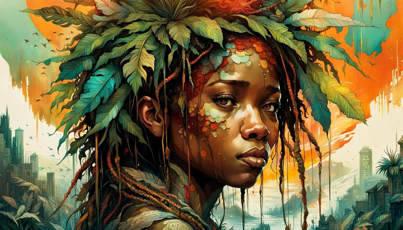 Epic Reggae Masterpiece with 3D Shading