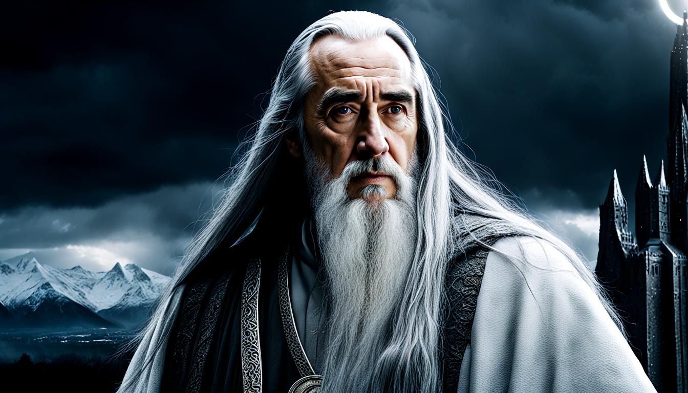 Saruman the White Portrait at Isengard in 8K
