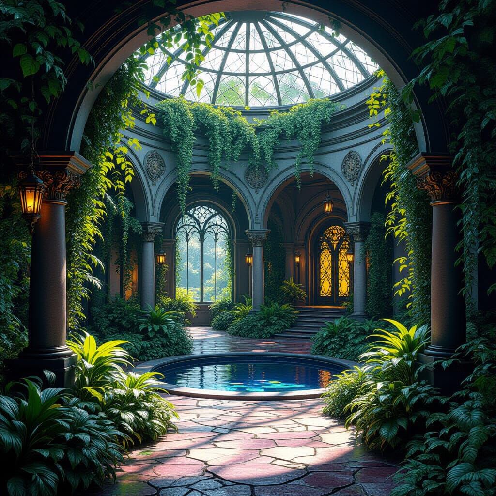 Secret Garden Oasis Concept Art