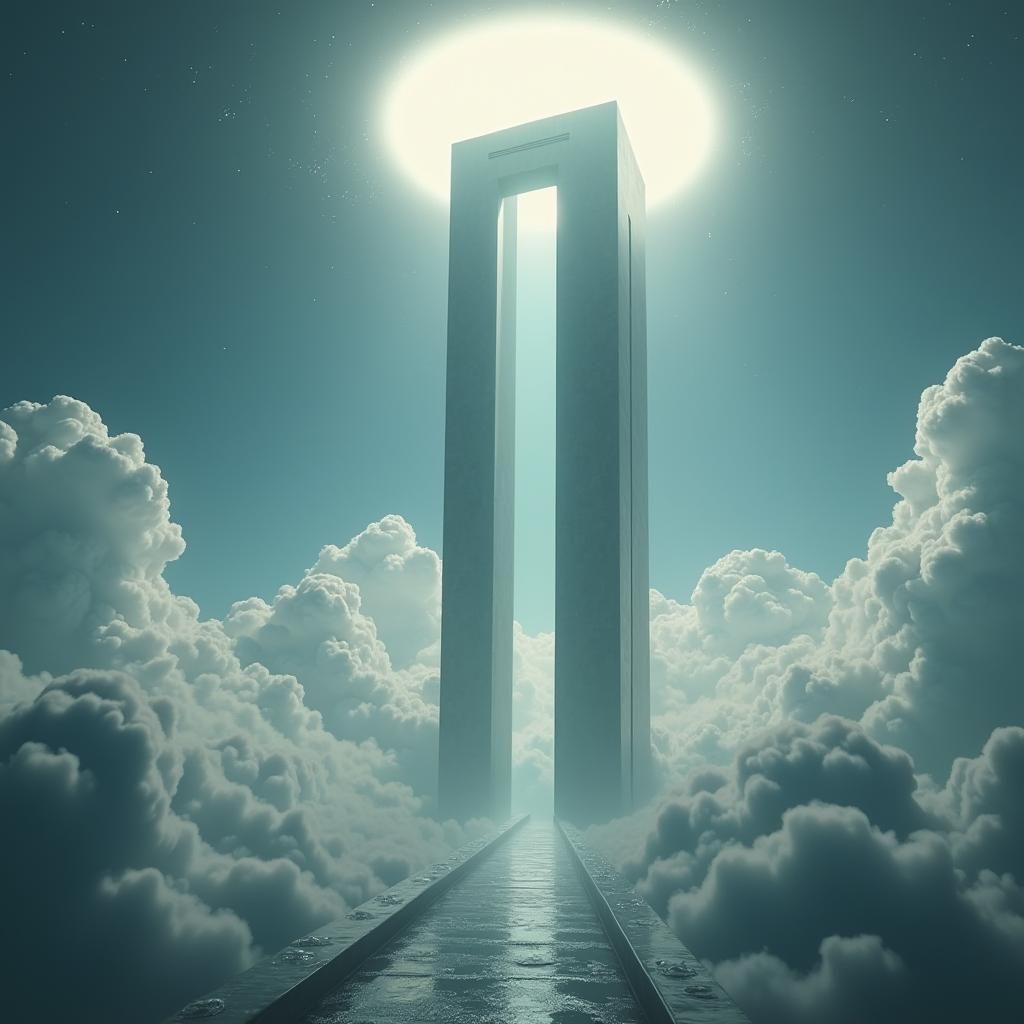Sci-Fi Elevator Ascends to the Clouds