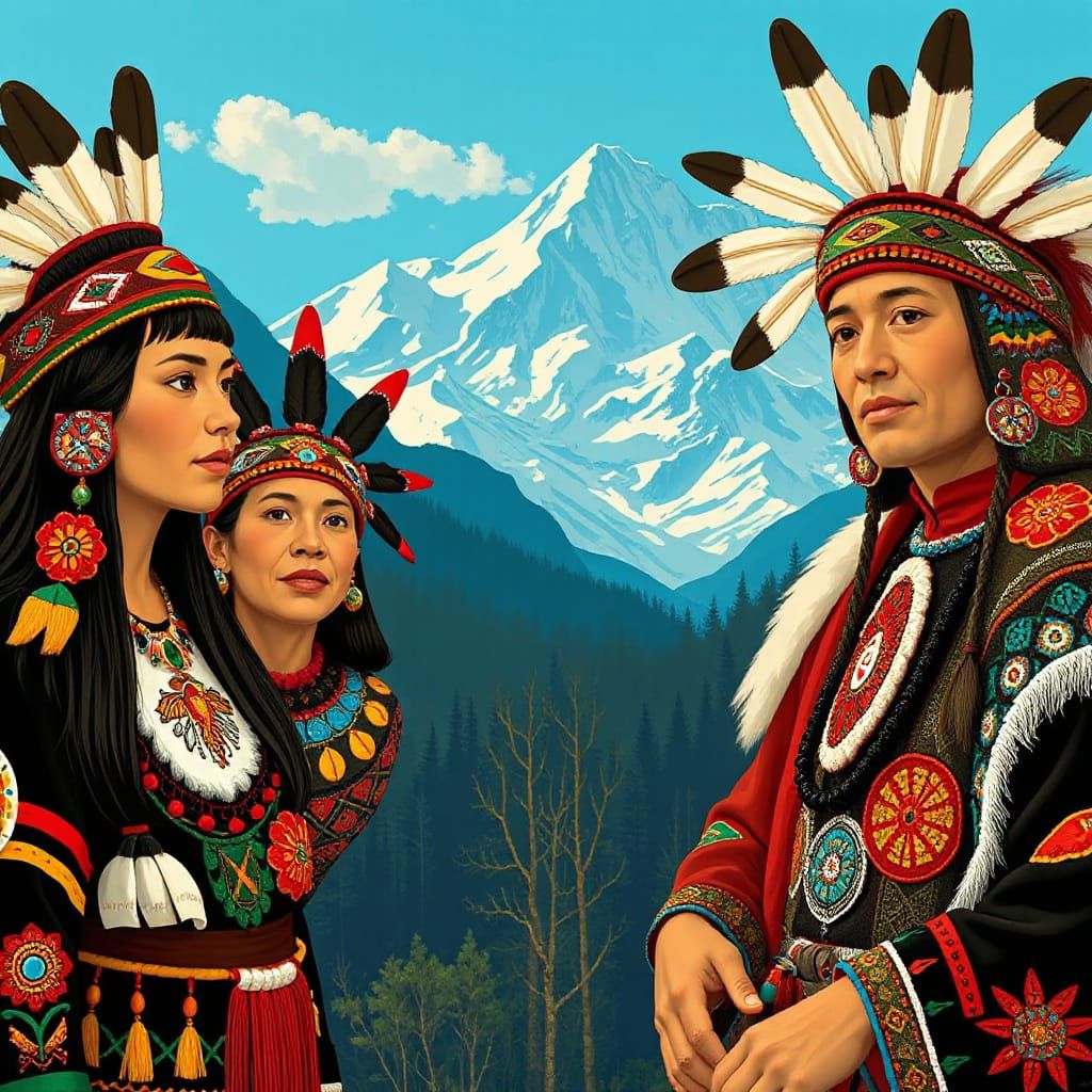 Vibrant Indigenous Canadian Heritage Celebration