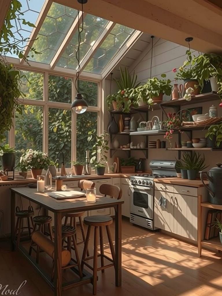 Floral Meadow Potting Shed in Fantastical Style