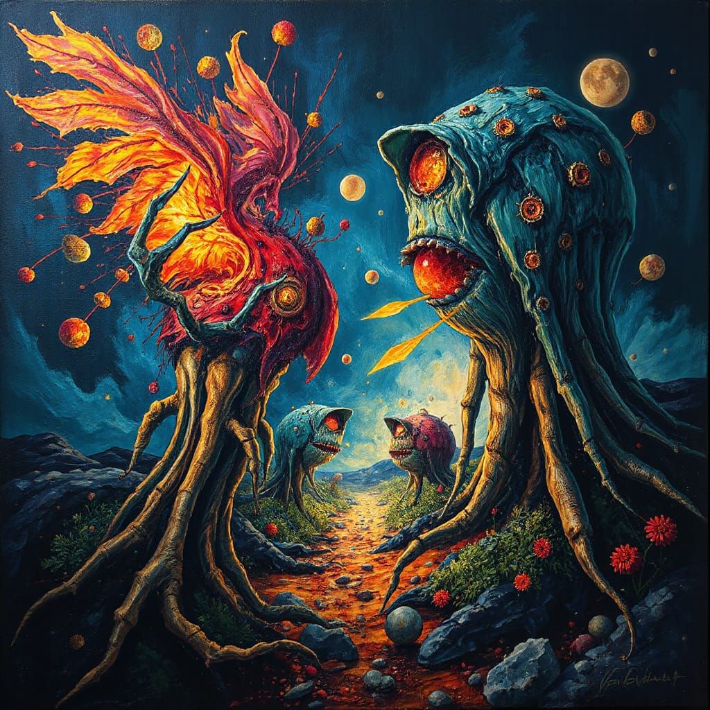 Surreal World with Vibrant Colors in HDR