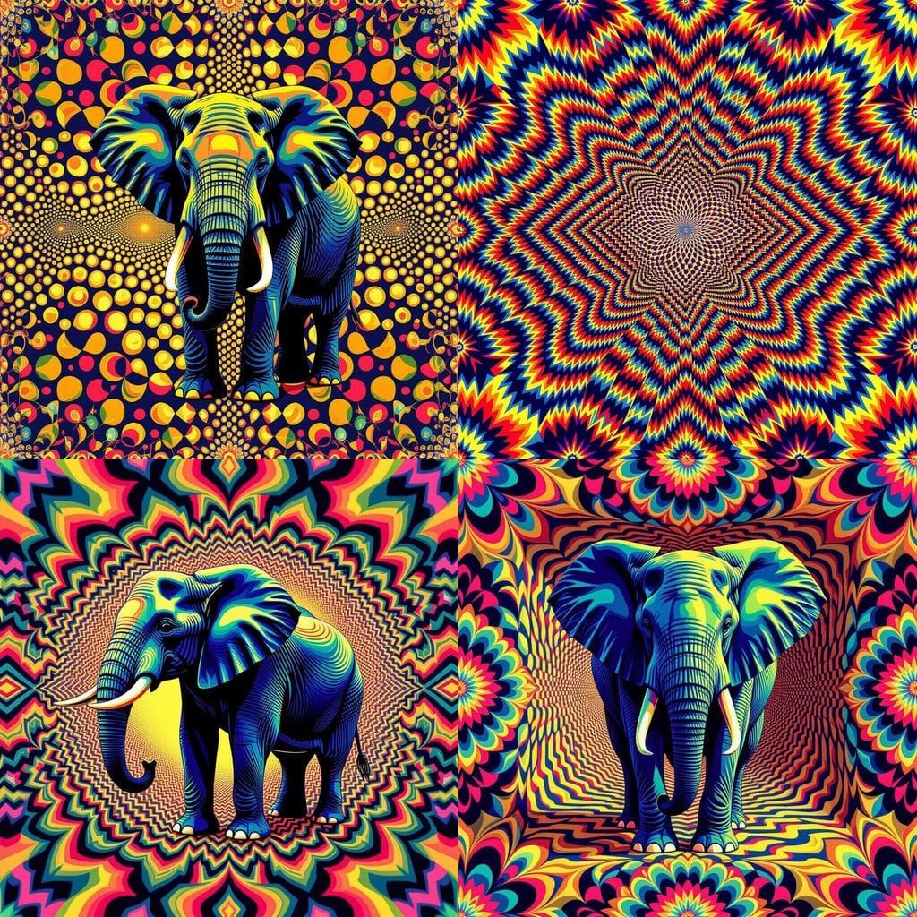 Find the Elephant: 90s Style 3D Stereogram