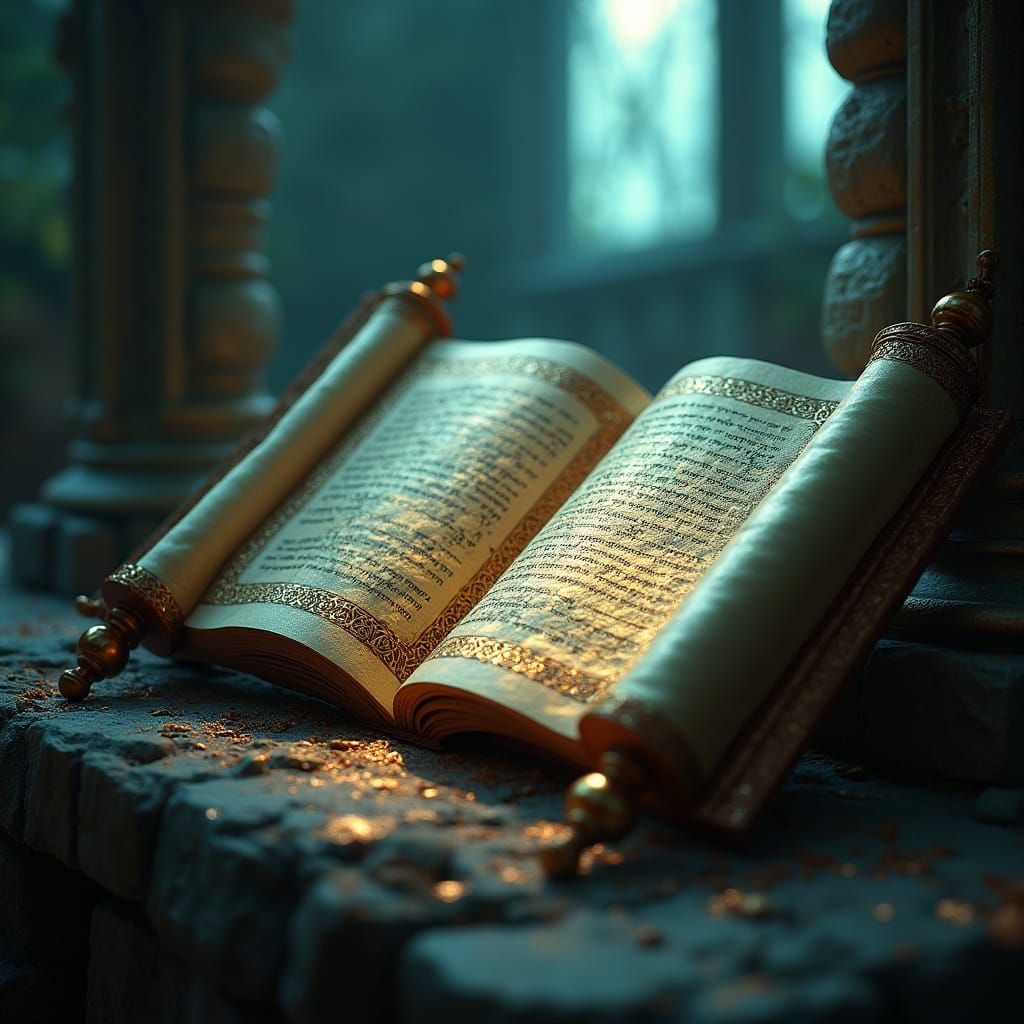 Ancient Knowledge Illuminates Mystical Realm in Dreamlike Al...