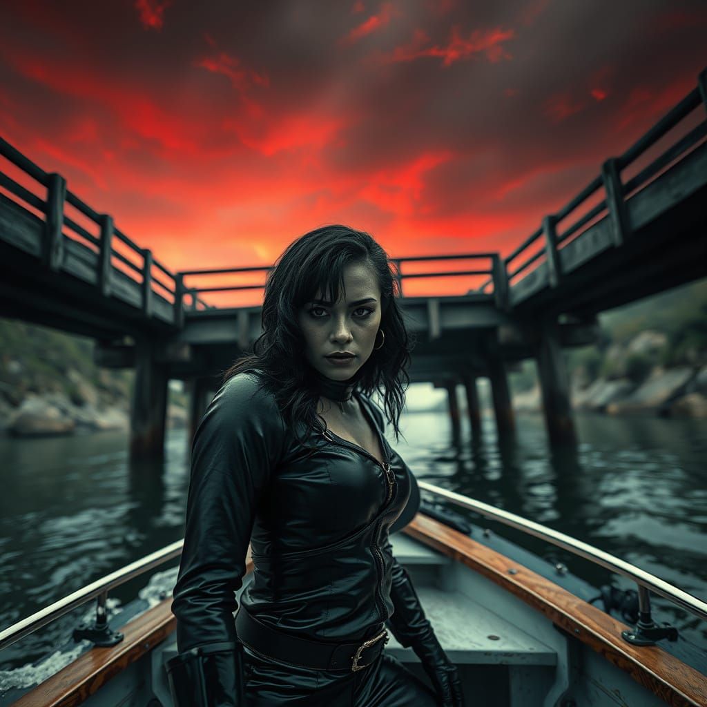 Sensual Domme Cruises the River Styx in a Gritty, Moody Port...