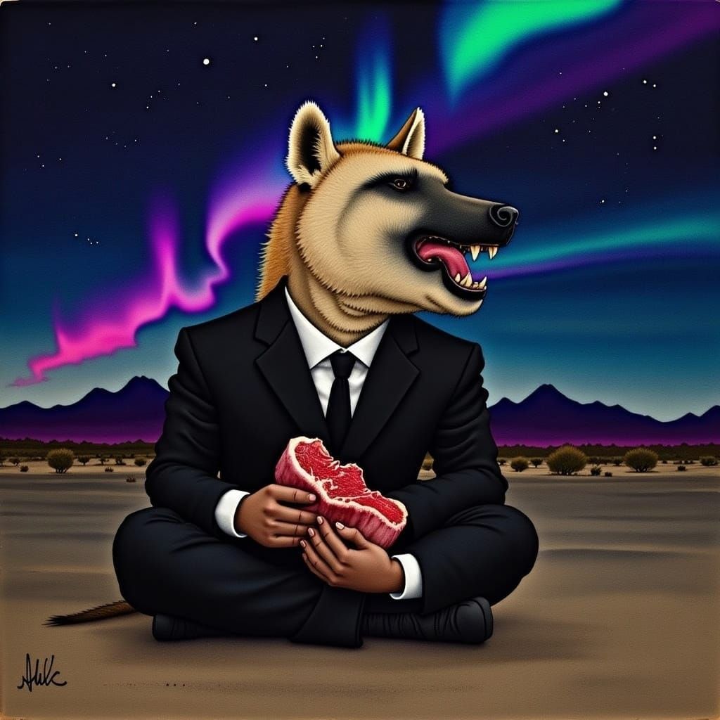 Hyena CEO Under Aurora Lights