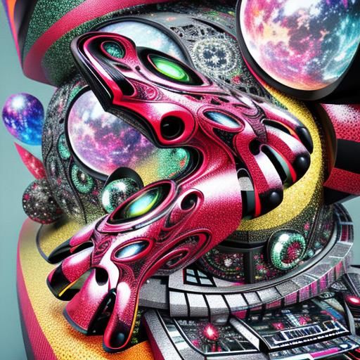 Surreal CGI Image in Vivid Colors