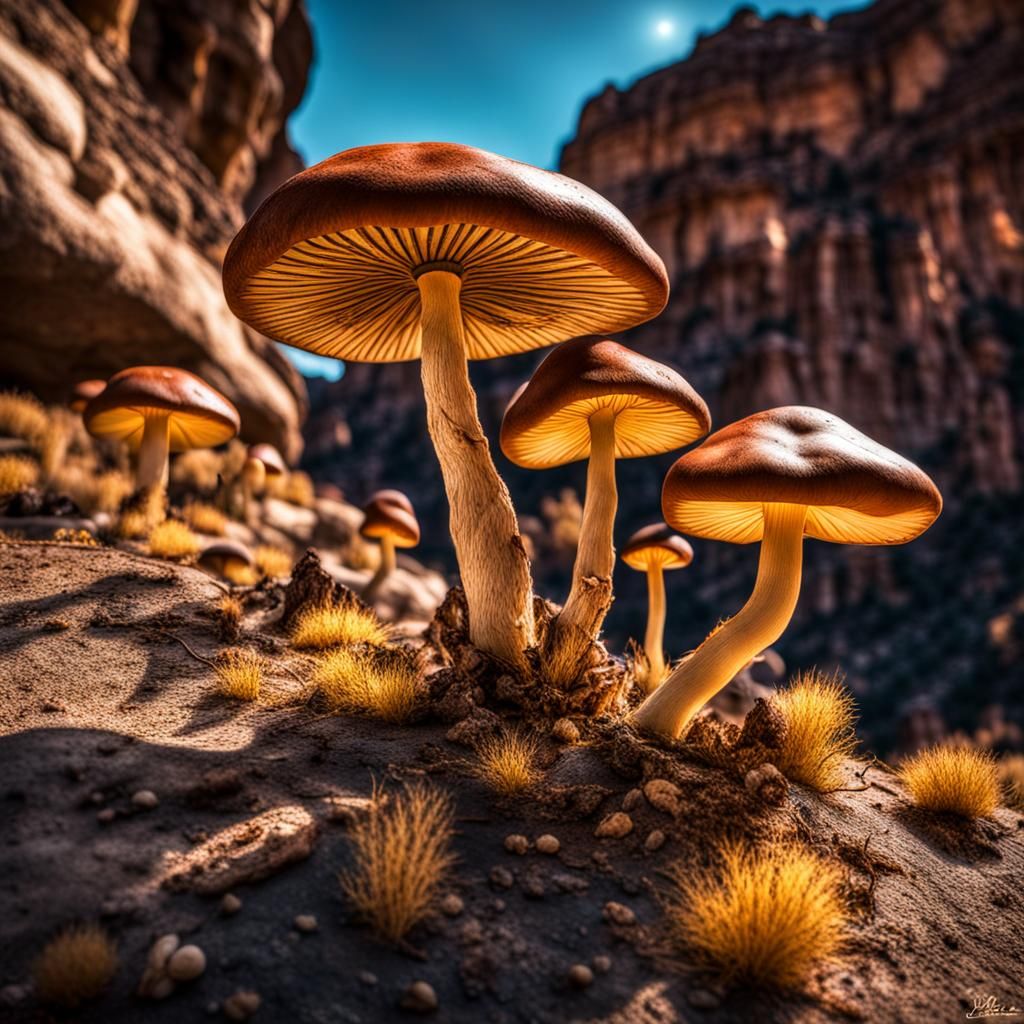 Lucky Luke and the Glowing Canyon Mushrooms