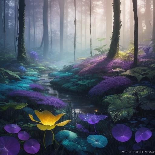 Fairy in Lush Forest Concept Art
